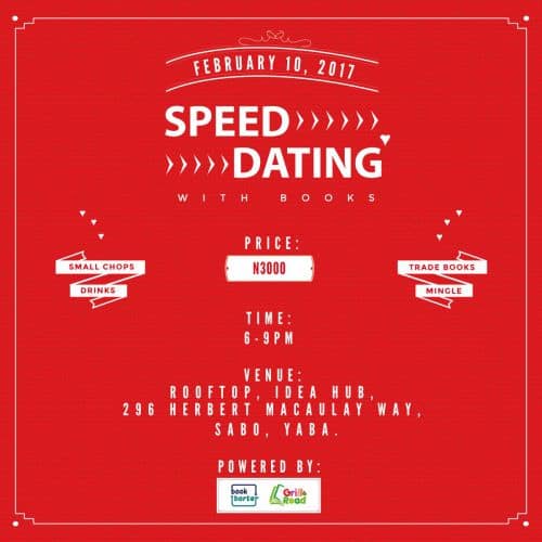 Speed Dating With Books Tonight At Idea Hub, Yaba