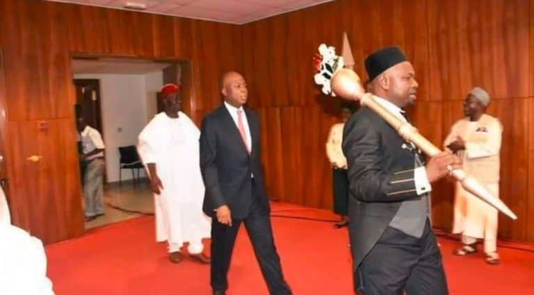 Someone stole the Nigerian Senate’s ceremonial golden mace