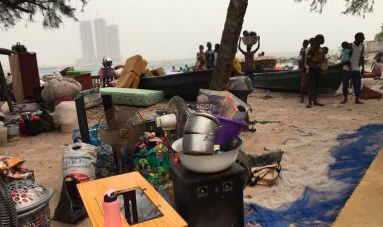 Residents of Tarkwa Bay have been rendered homeless after a Navy eviction