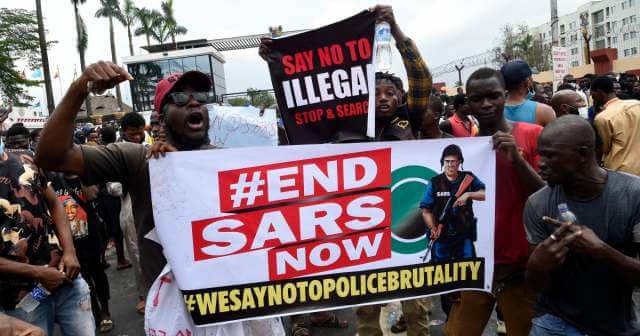 #EndSARS: Alausa Protests are currently being disrupted by armed thugs