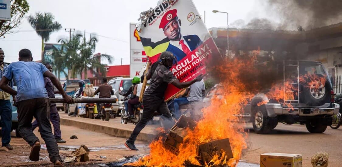 #StopPoliceBrutality: Violence erupts in Uganda leaving more than 30 dead