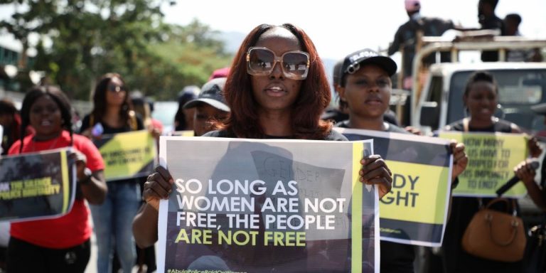 Nigerian women are protesting against gendered bias in the constitution