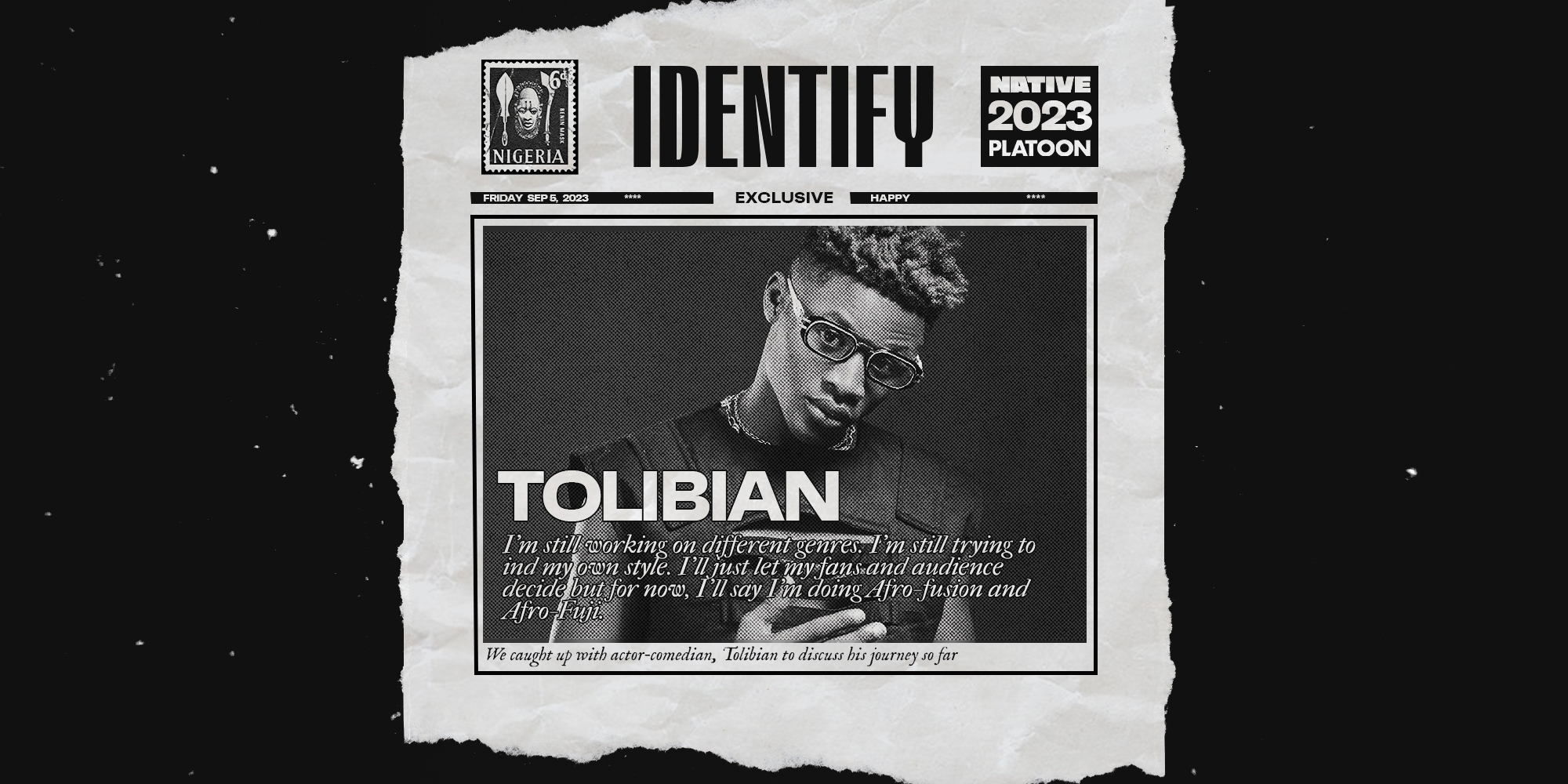 Identify: Tolibian wants to become a master of his craft
